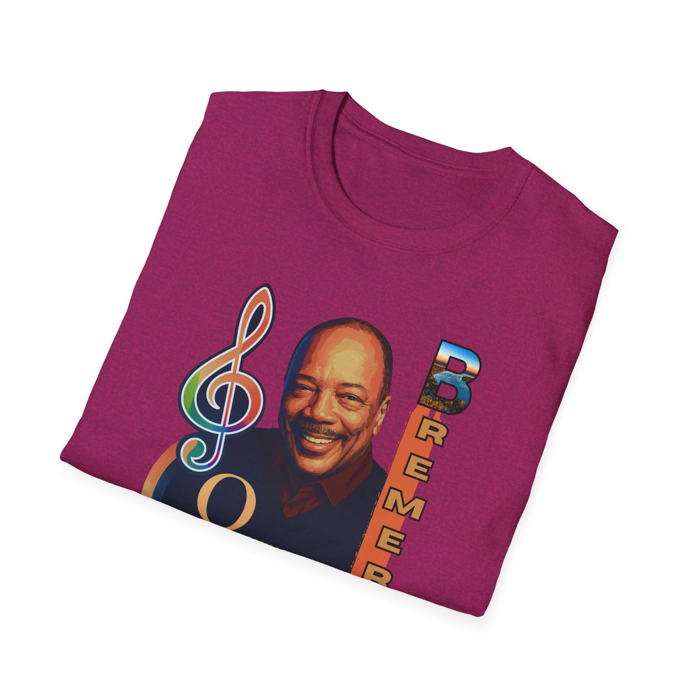 Quincy Jones Unisex Softstyle T-Shirt - Music Legend Tribute