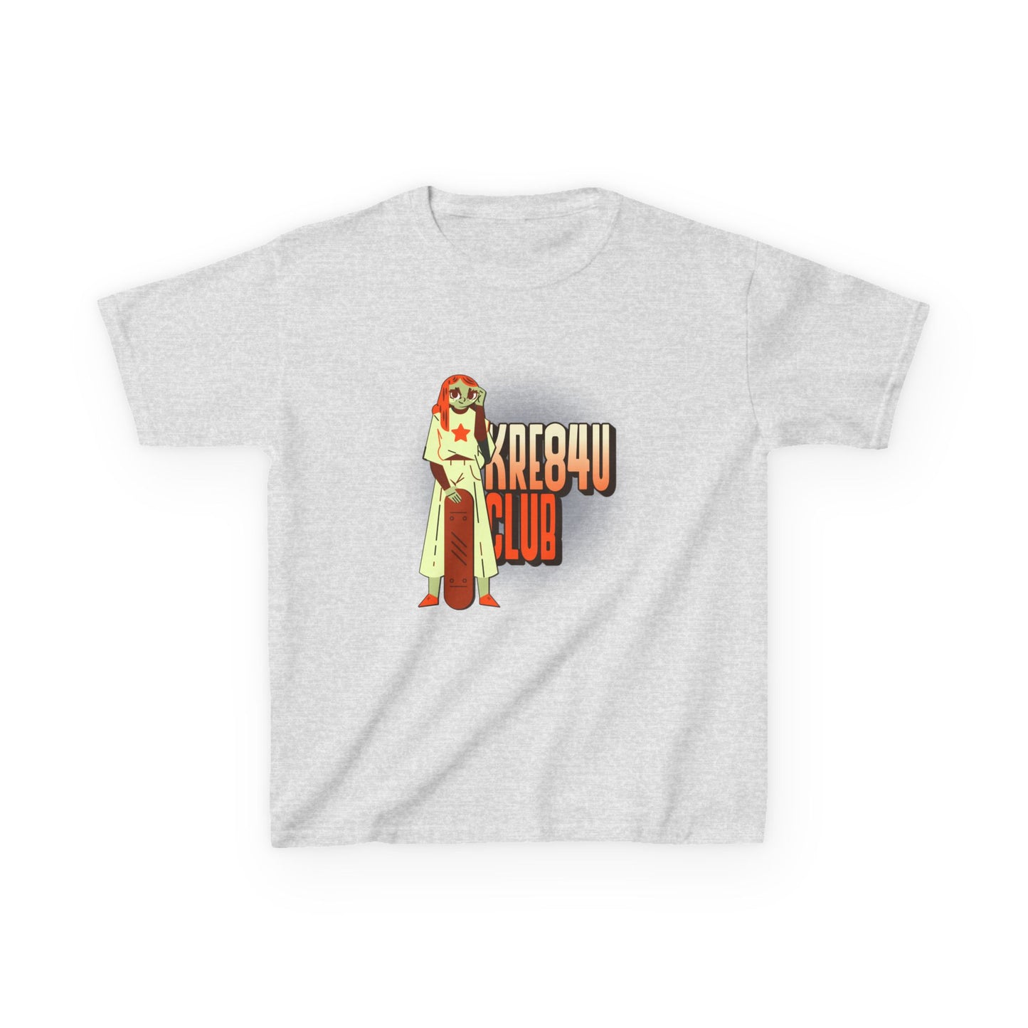 Cool Kids Heavy Cotton™ Tee - 'Kre8t4u Club' Graphic T-Shirt for Fun & Adventure