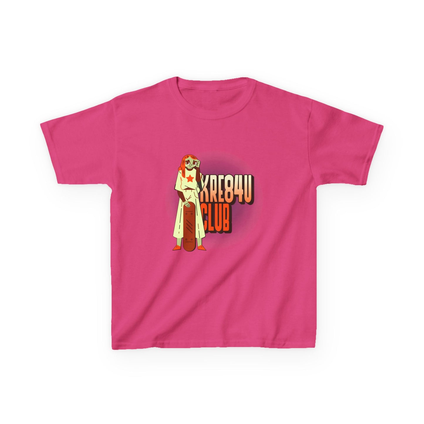 Cool Kids Heavy Cotton™ Tee - 'Kre8t4u Club' Graphic T-Shirt for Fun & Adventure