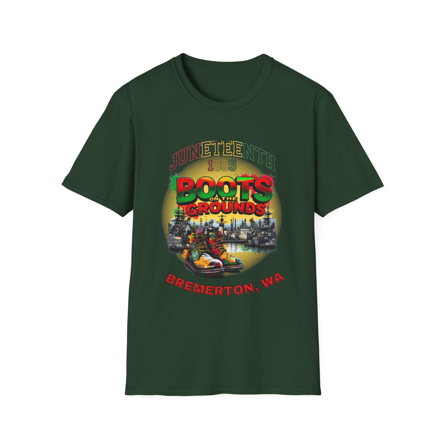 Juneteenth Boots on the Grounds Unisex T-Shirt