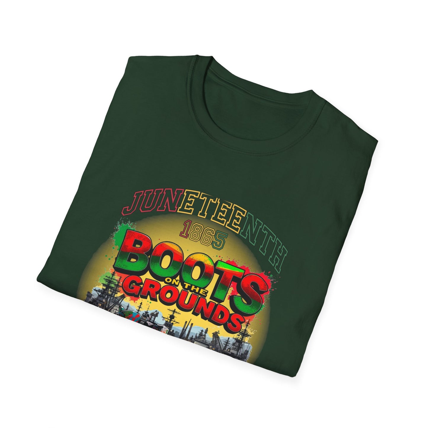 Juneteenth Boots on the Grounds Unisex T-Shirt