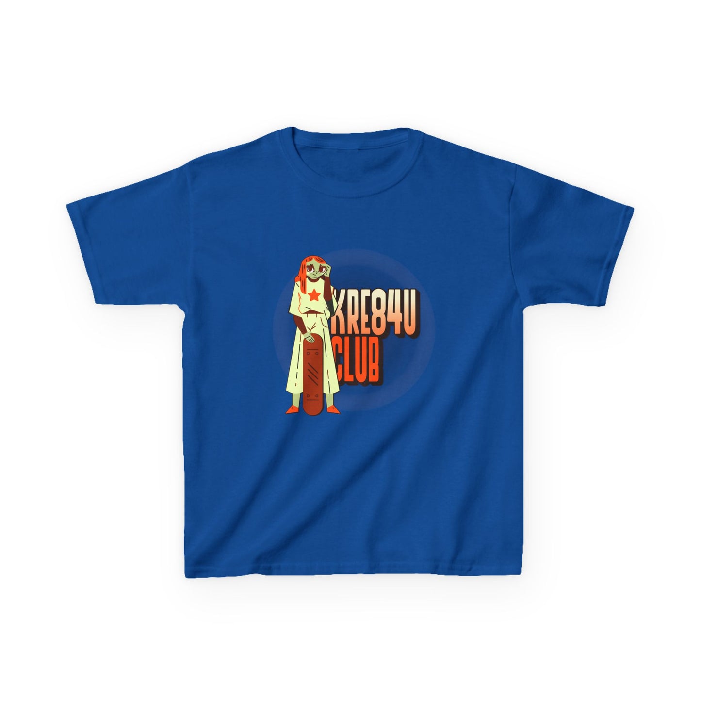 Cool Kids Heavy Cotton™ Tee - 'Kre8t4u Club' Graphic T-Shirt for Fun & Adventure