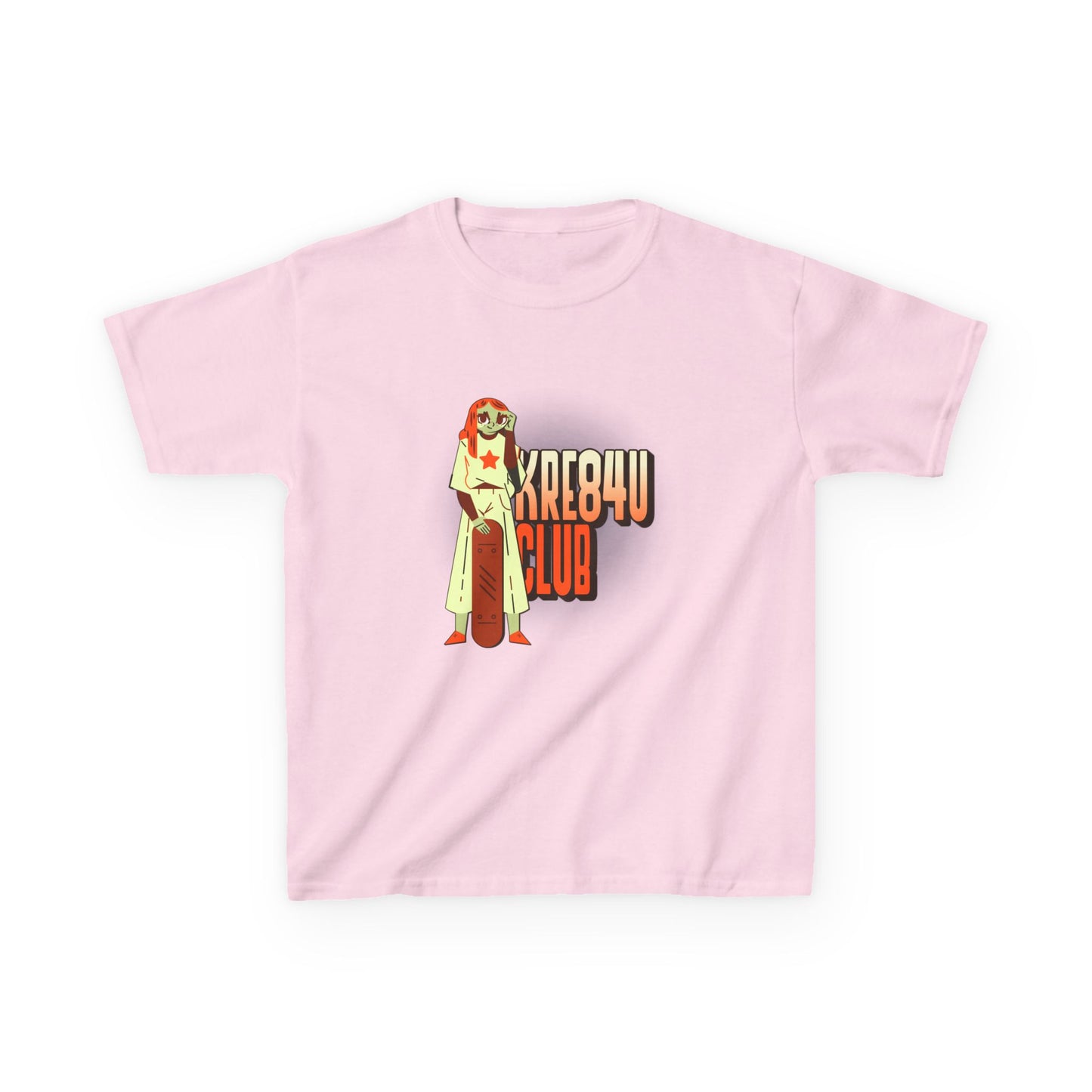 Cool Kids Heavy Cotton™ Tee - 'Kre8t4u Club' Graphic T-Shirt for Fun & Adventure