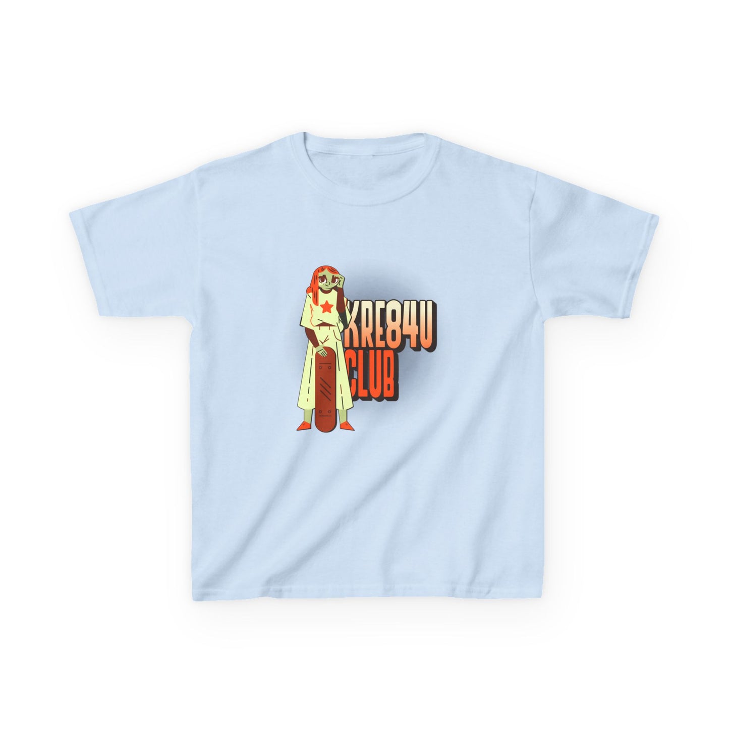 Cool Kids Heavy Cotton™ Tee - 'Kre8t4u Club' Graphic T-Shirt for Fun & Adventure