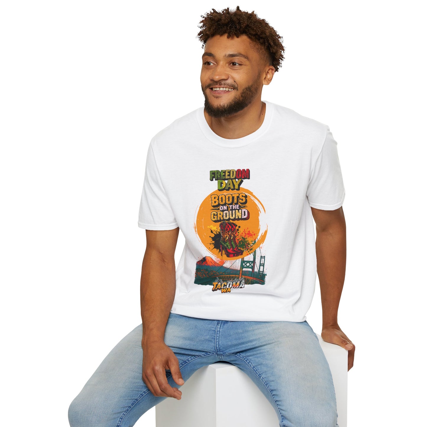 Juneteenth Boots on the Ground T-Shirt - Celebrate Freedom with Style