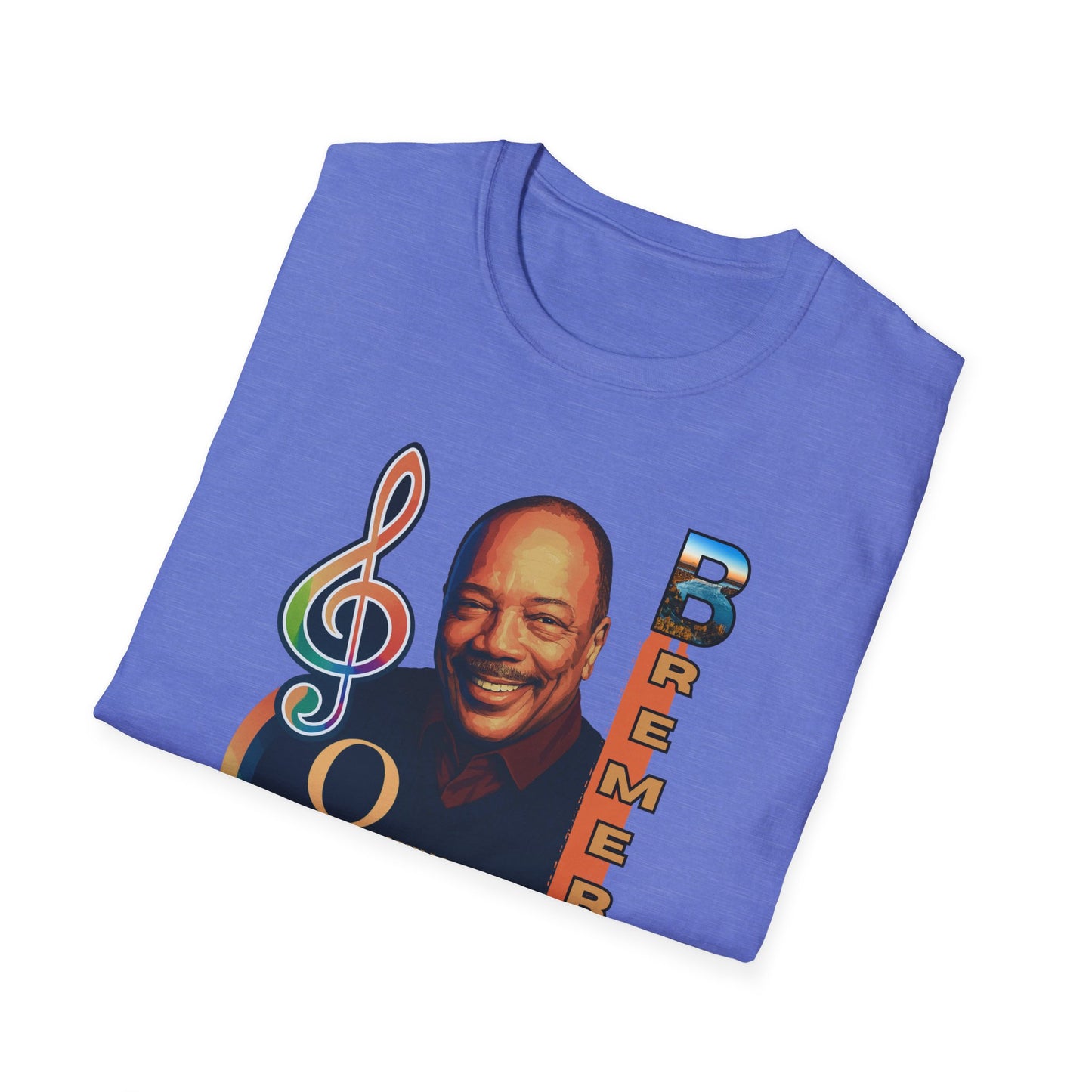 Quincy Jones Unisex Softstyle T-Shirt - Music Legend Tribute