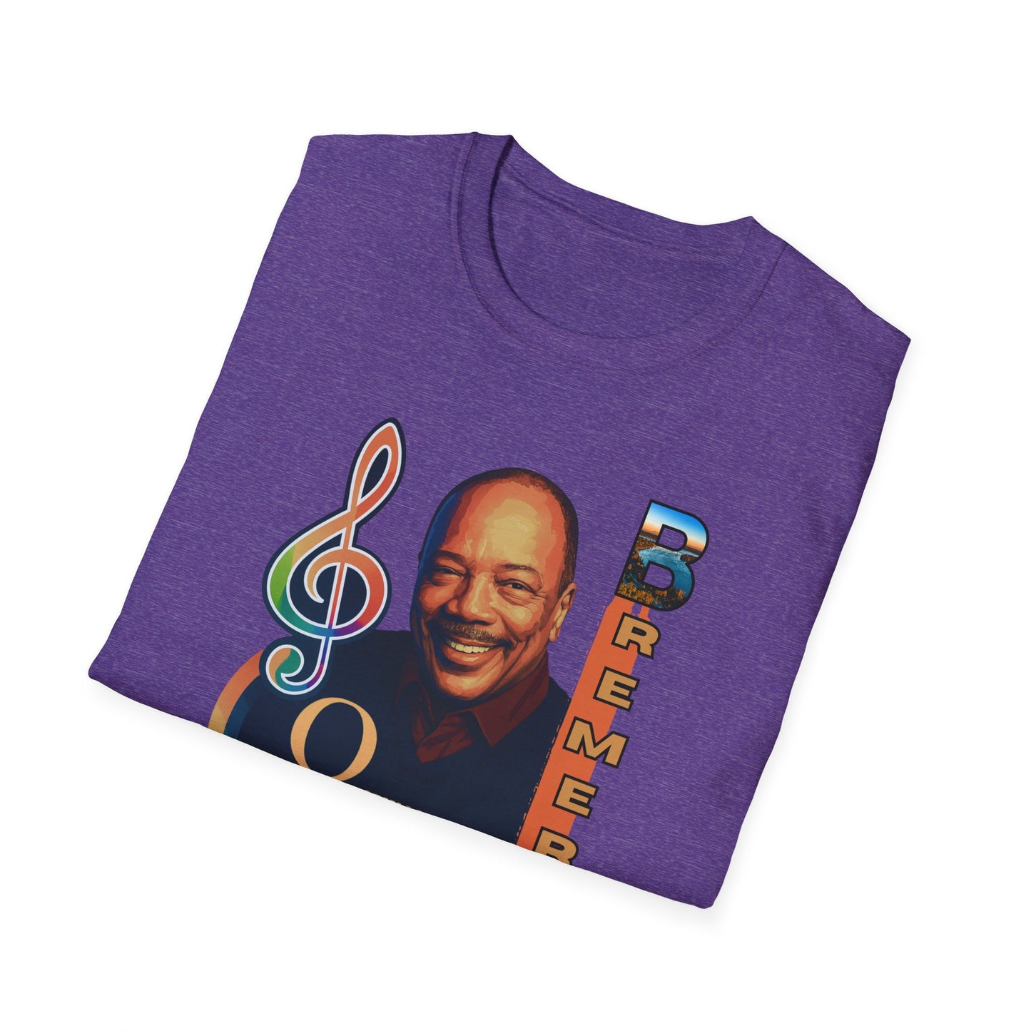 Quincy Jones Unisex Softstyle T-Shirt - Music Legend Tribute
