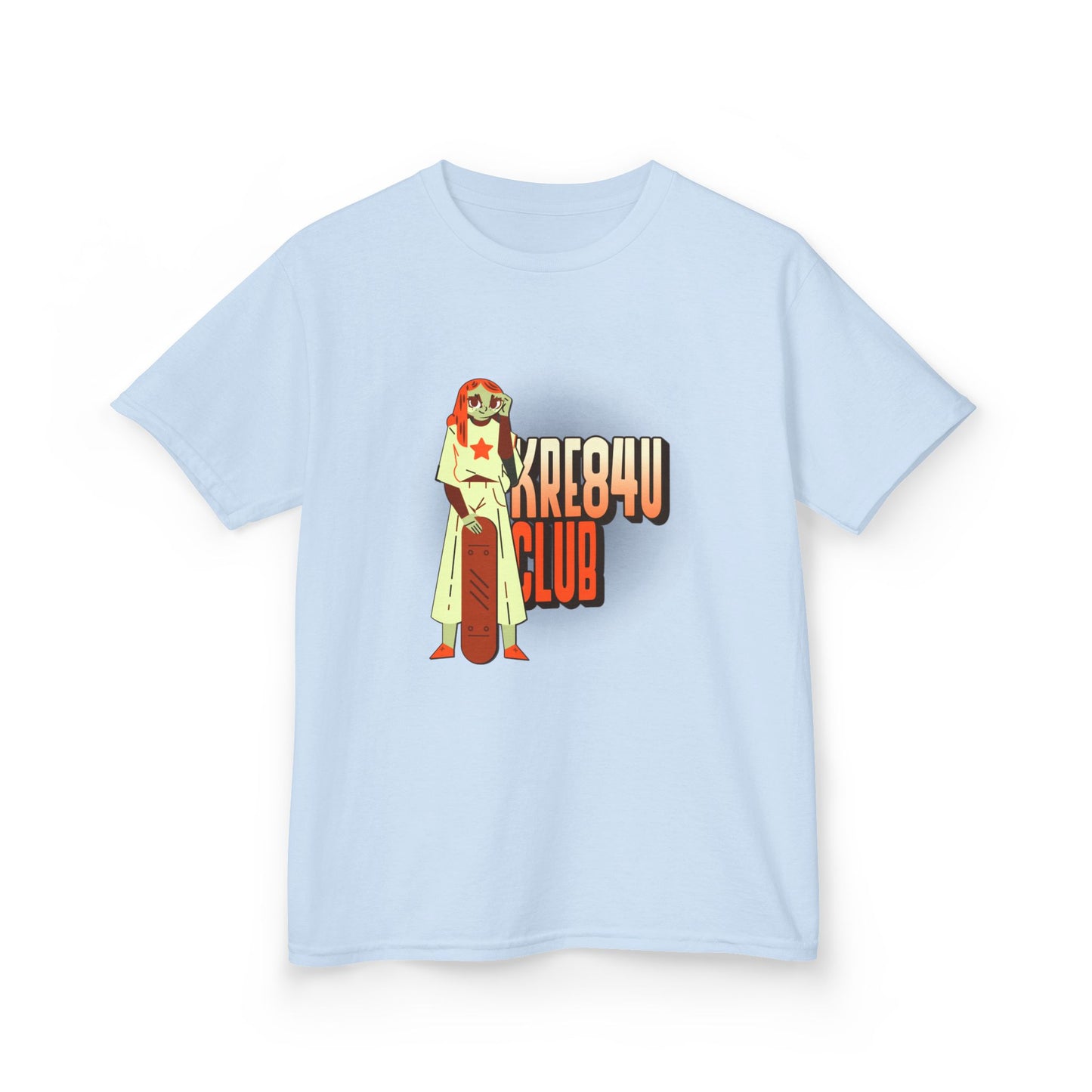 Cool Kids Heavy Cotton™ Tee - 'Kre8t4u Club' Graphic T-Shirt for Fun & Adventure