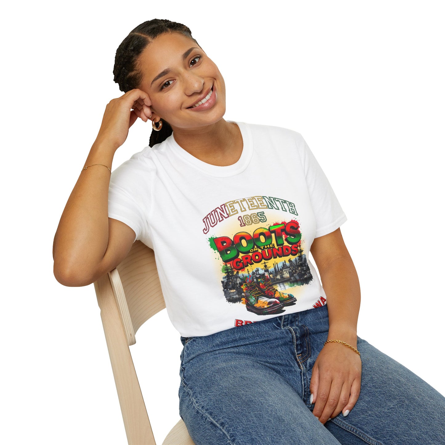 Juneteenth Boots on the Grounds Unisex T-Shirt