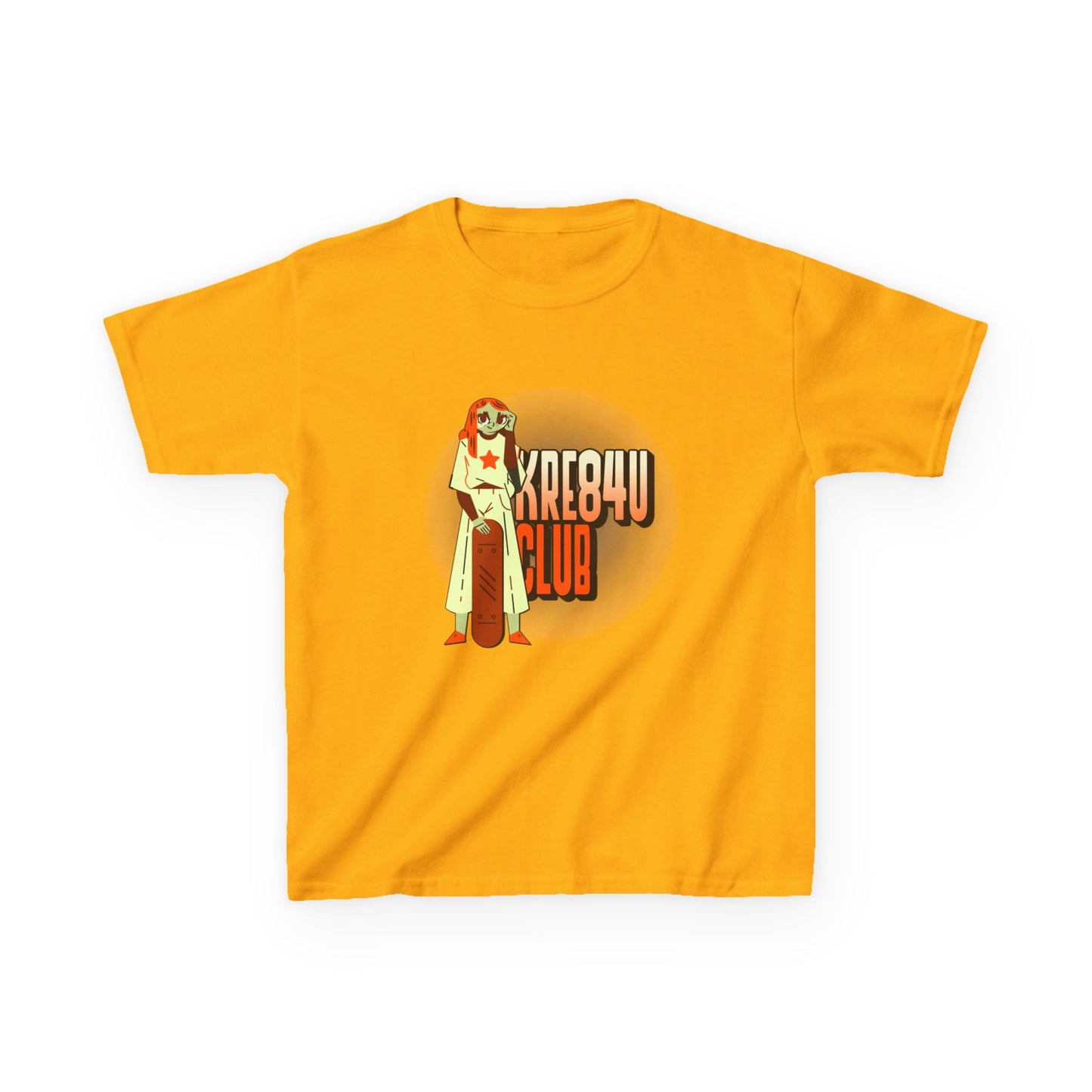 Cool Kids Heavy Cotton™ Tee - 'Kre8t4u Club' Graphic T-Shirt for Fun & Adventure