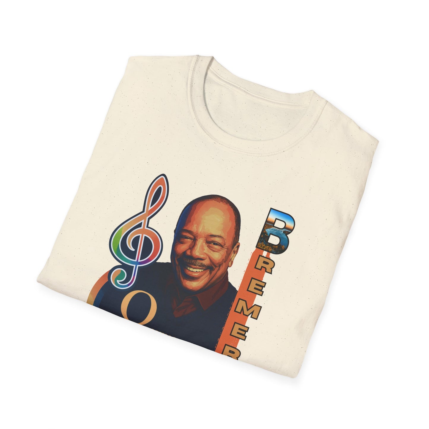 Quincy Jones Unisex Softstyle T-Shirt - Music Legend Tribute