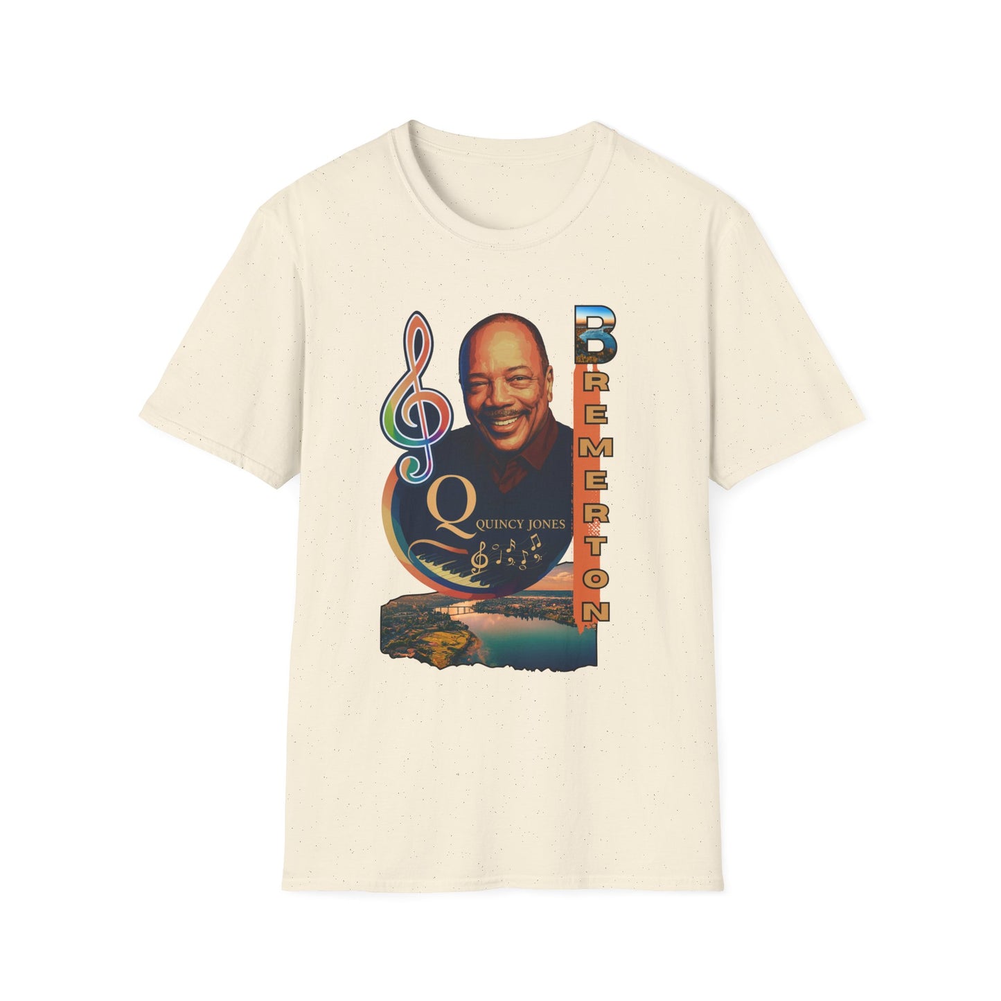 Quincy Jones Unisex Softstyle T-Shirt - Music Legend Tribute