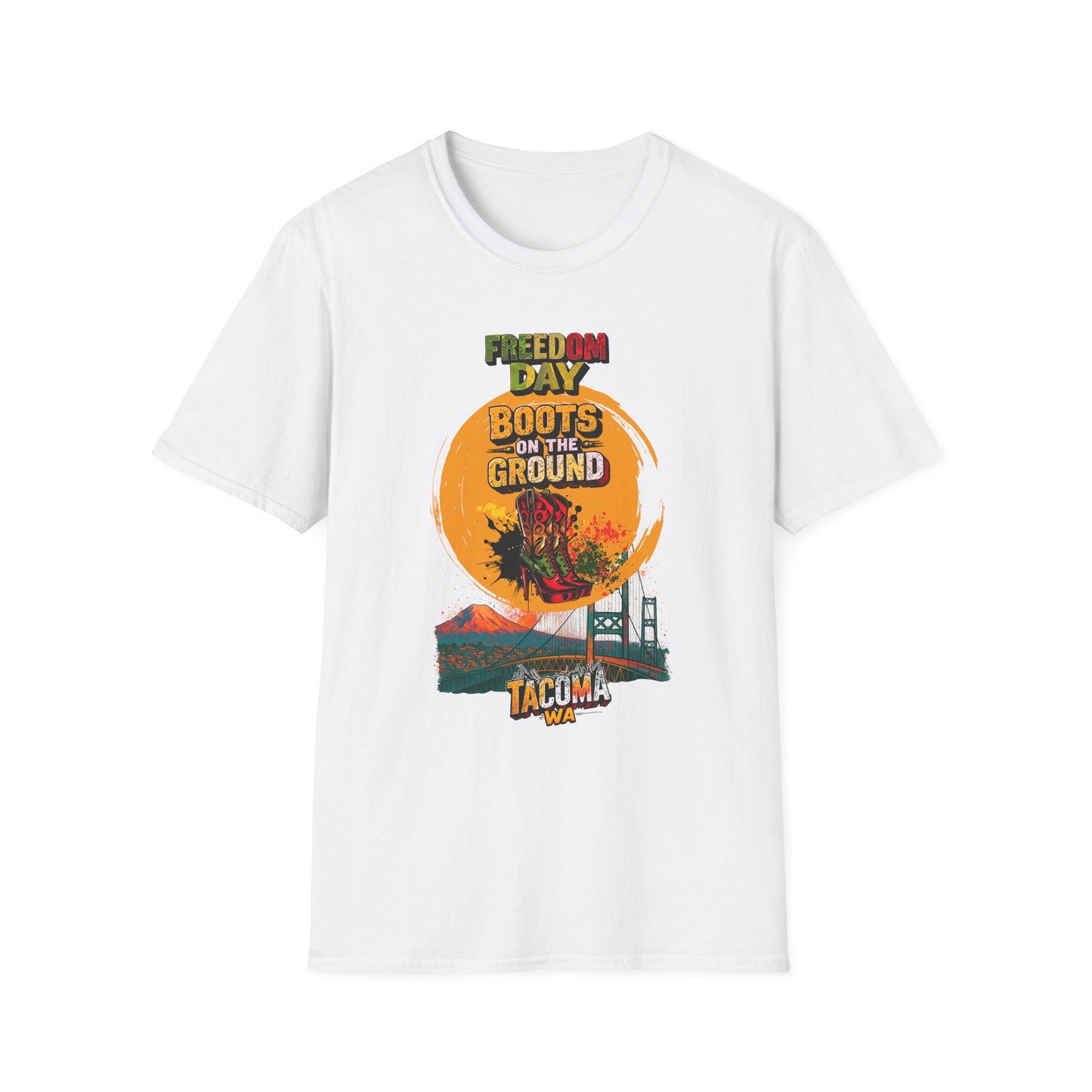 Juneteenth Boots on the Ground T-Shirt - Celebrate Freedom with Style