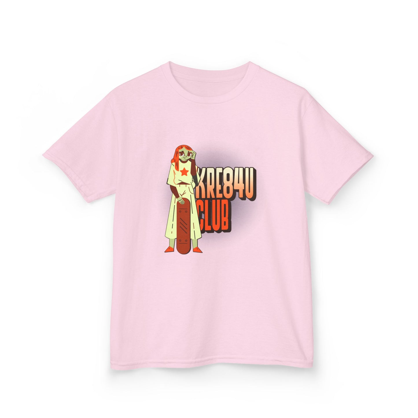 Cool Kids Heavy Cotton™ Tee - 'Kre8t4u Club' Graphic T-Shirt for Fun & Adventure