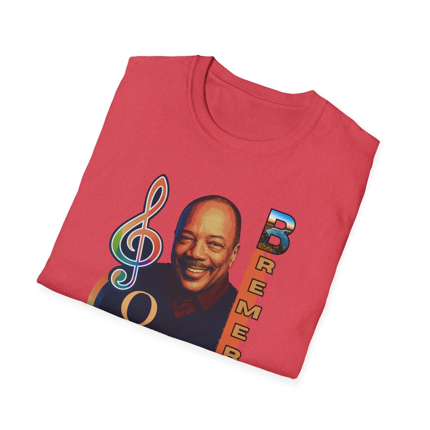 Quincy Jones Unisex Softstyle T-Shirt - Music Legend Tribute