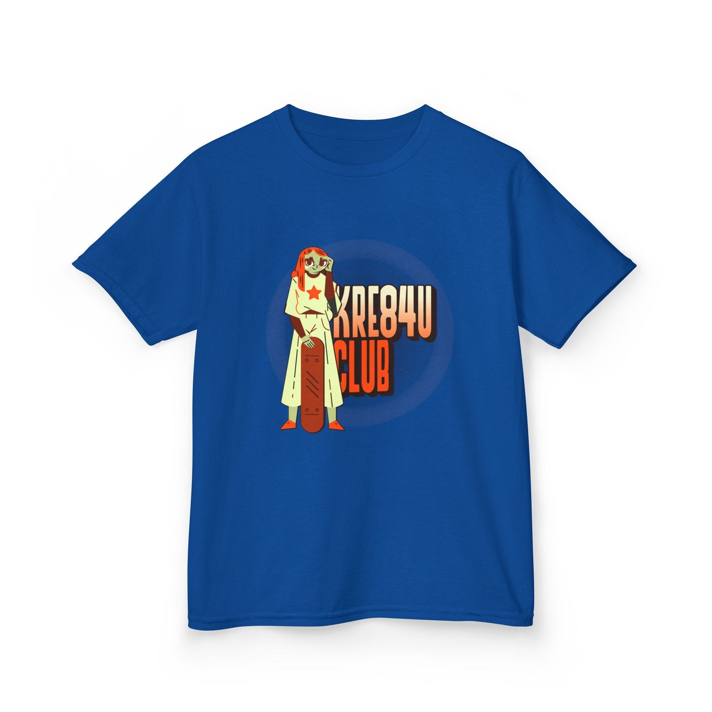 Cool Kids Heavy Cotton™ Tee - 'Kre8t4u Club' Graphic T-Shirt for Fun & Adventure