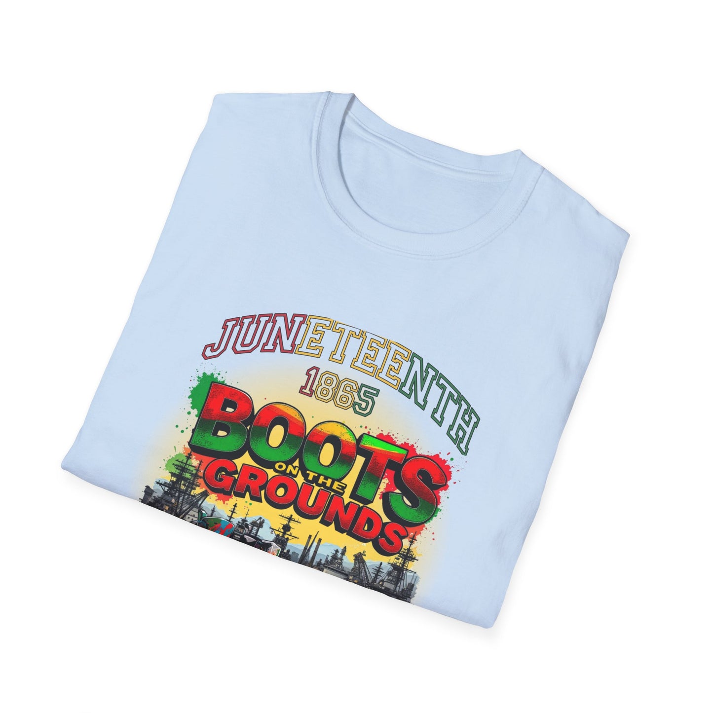 Juneteenth Boots on the Grounds Unisex T-Shirt