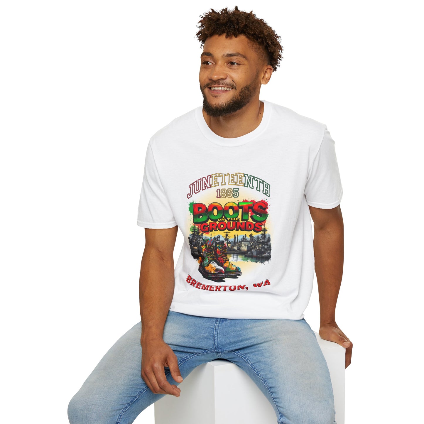 Juneteenth Boots on the Grounds Unisex T-Shirt