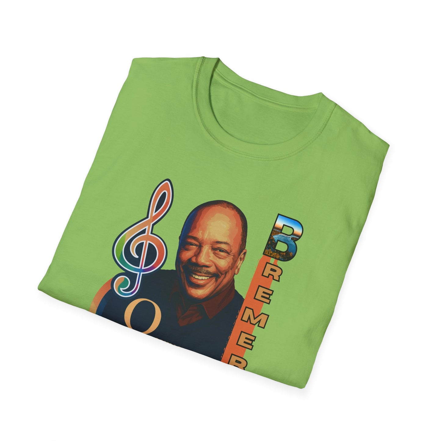 Quincy Jones Unisex Softstyle T-Shirt - Music Legend Tribute