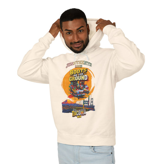 Juneteenth Celebratory Unisex Hooded Sweatshirt - Boots on the Ground
