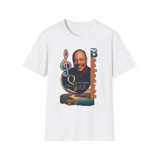Quincy Jones Unisex Softstyle T-Shirt - Music Legend Tribute