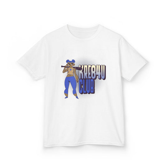 Kre4U Club Kids Tee - Fun & Stylish Heavy Cotton Shirt for Young Trendsetters