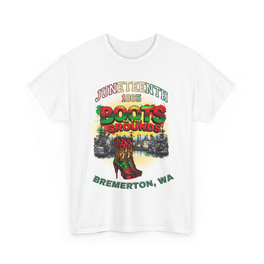 Juneteenth Celebration Heavy Cotton Tee - Boots on the Ground