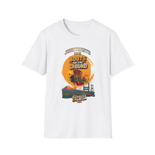 Juneteenth Boots on the Ground T-Shirt - Celebrate Freedom with Style